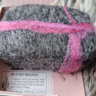 Pink Peony Gotland felted soap