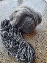 Carded Gotland wool