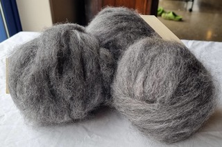 Carded Gotland wool